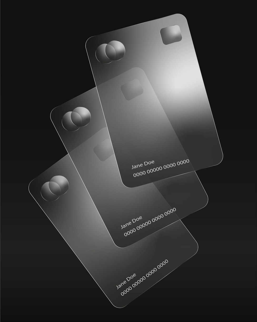 Black Card Mockup